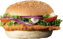 Spicy African chicken burger