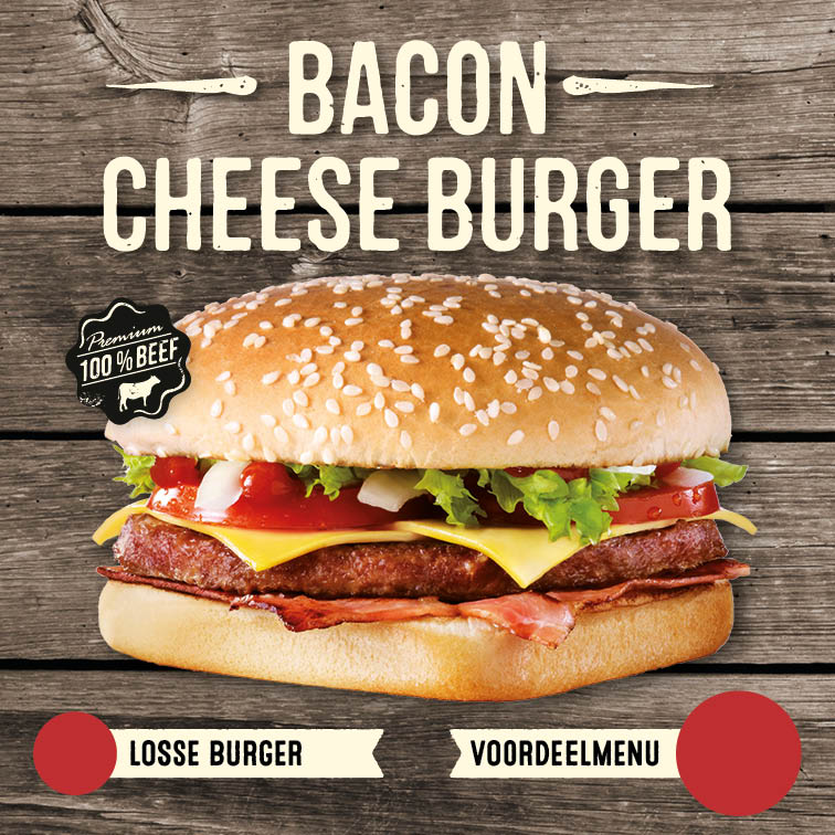 Thuus bacon&cheeseburgen