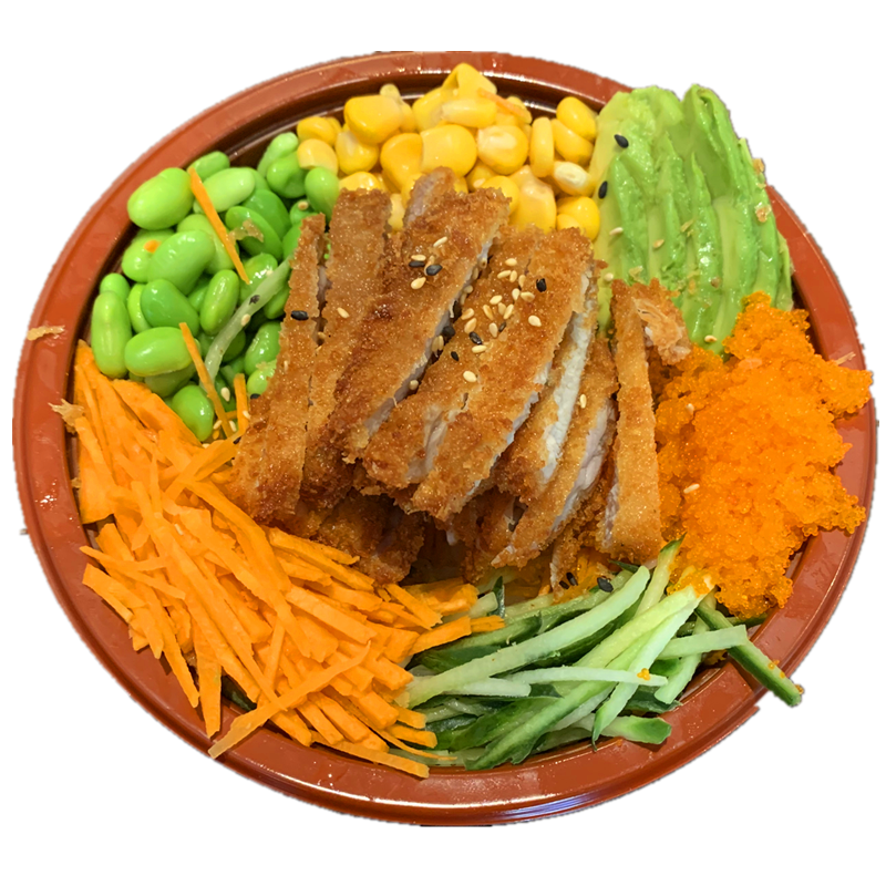 79. Gefrituurde kip poke rice