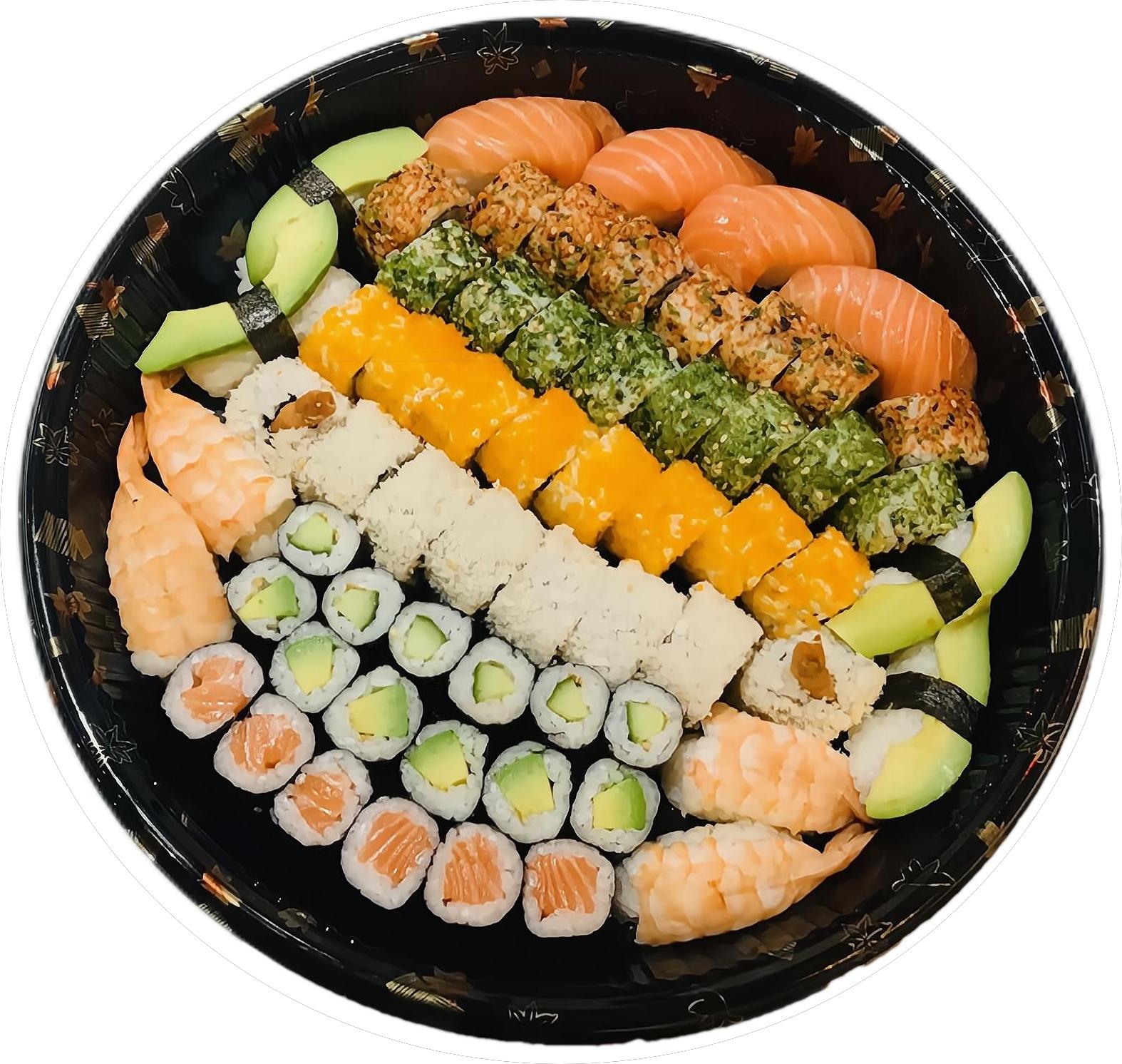 Sushi Party Box (1 uurtje voor levering bestellen!! ivm druk)