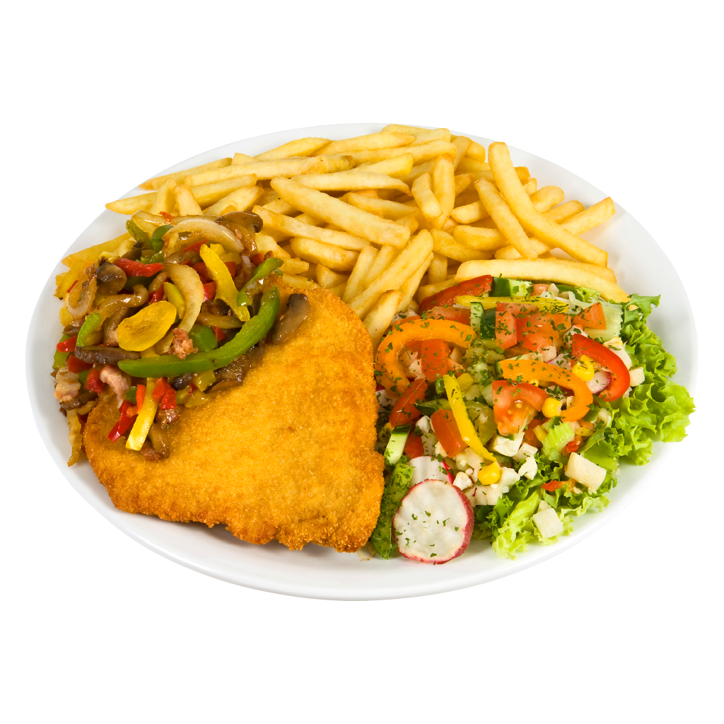 Houthakkerschnitzel Menu