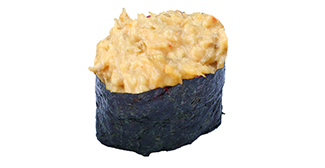 Sake salade gunkan