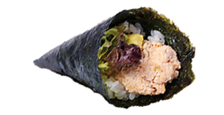 Sake salade temaki