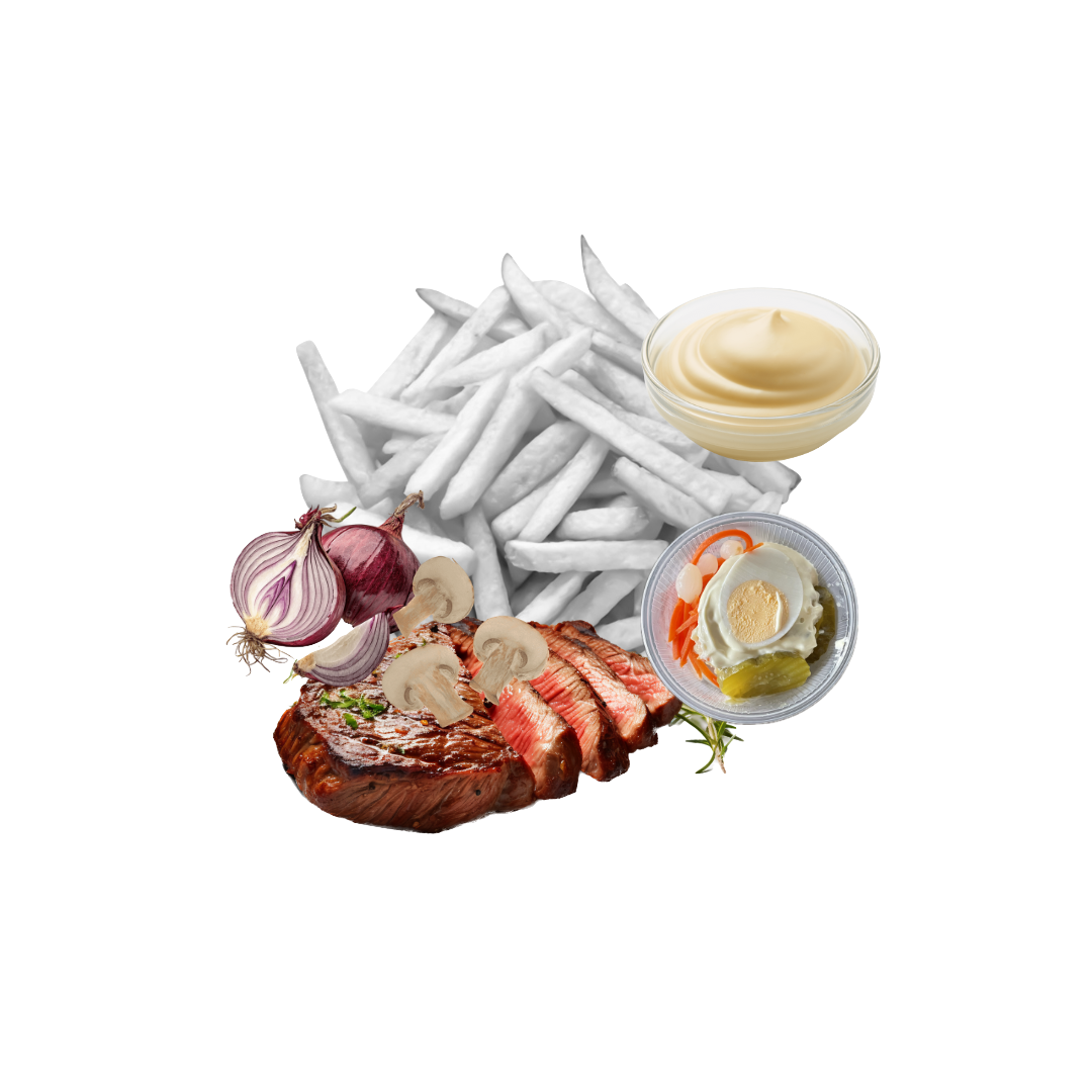 Biefstukreepjes Menu